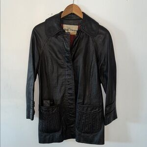Vintage Alan Cherry Toronto Leather Jacket Made in Canada Retro 70s Coat